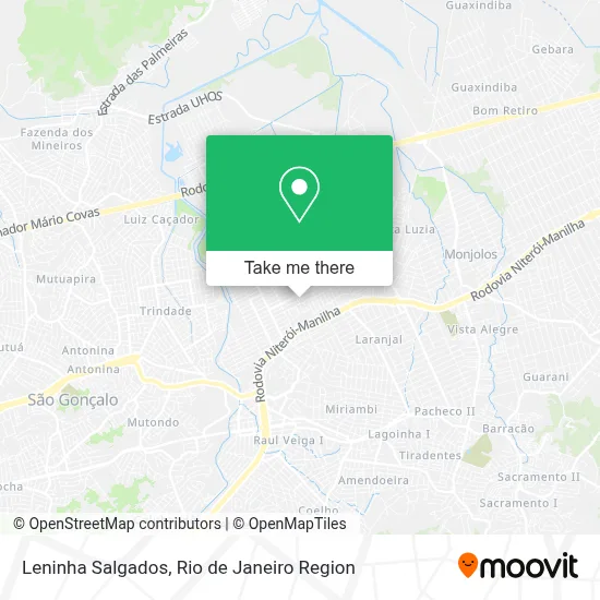 Leninha Salgados map