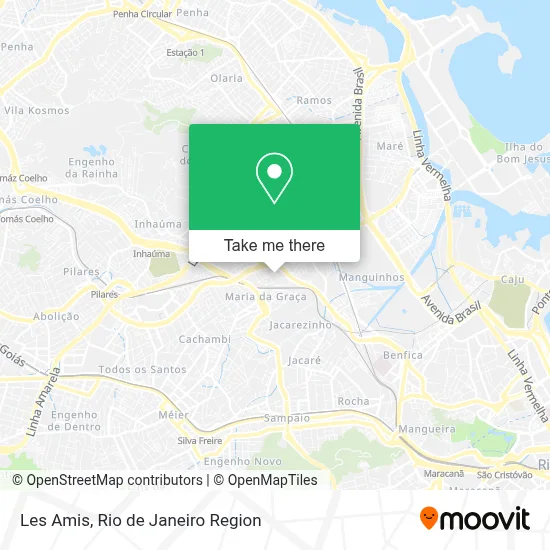 Les Amis map