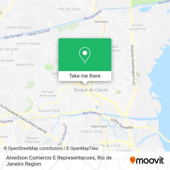 Alvedson Comercio E Representacoes map