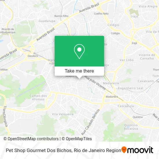 Pet Shop Gourmet Dos Bichos map