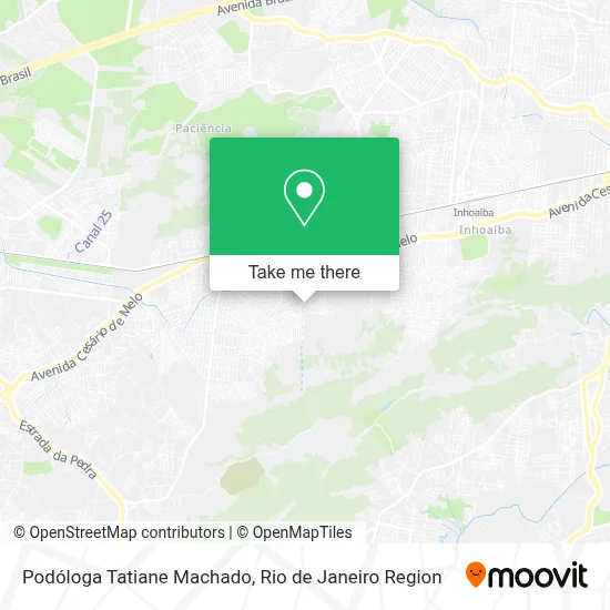 Podóloga Tatiane Machado map