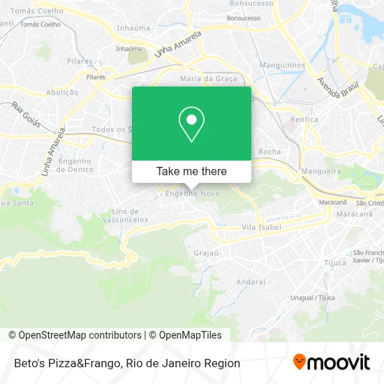 Beto's Pizza&Frango map