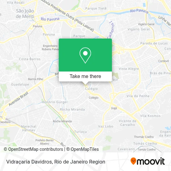 Vidraçaria Davidros map