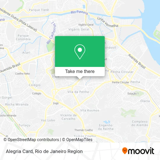 Alegria Card map