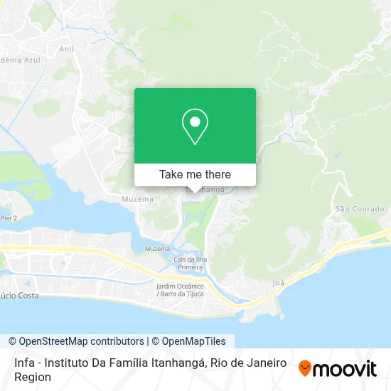Infa - Instituto Da Família Itanhangá map