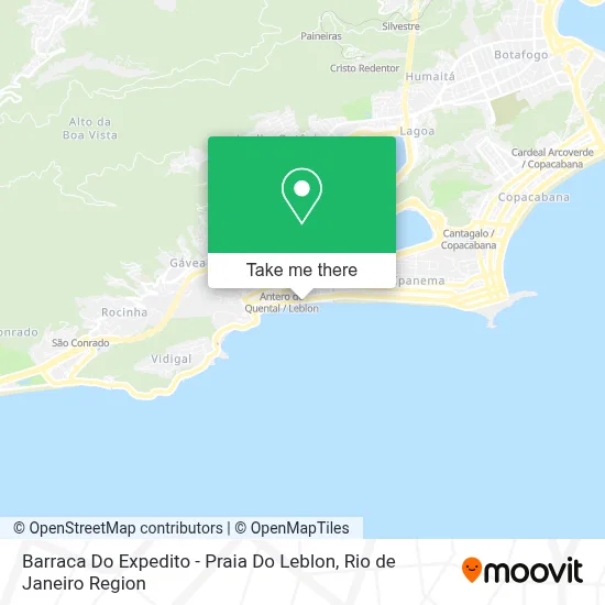 Barraca Do Expedito - Praia Do Leblon map
