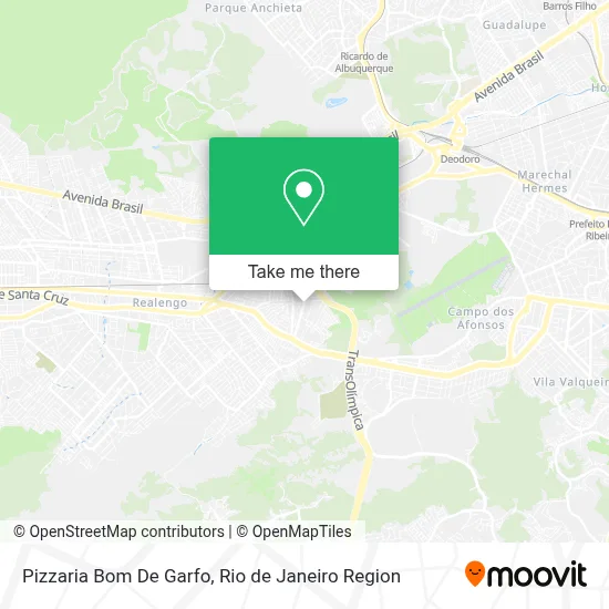 Pizzaria Bom De Garfo map