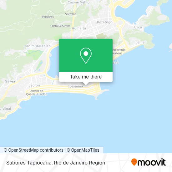 Sabores Tapiocaria map