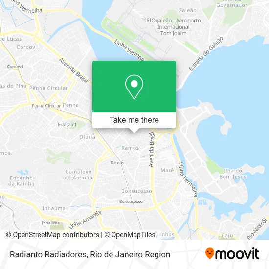 Radianto Radiadores map