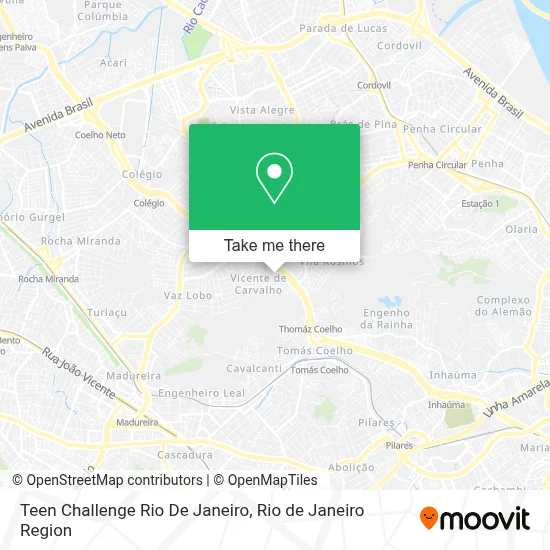Teen Challenge Rio De Janeiro map