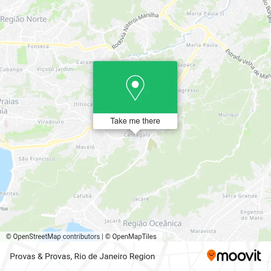 Provas & Provas map