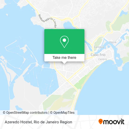 Azeredo Hostel map