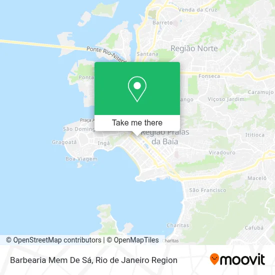 Barbearia Mem De Sá map