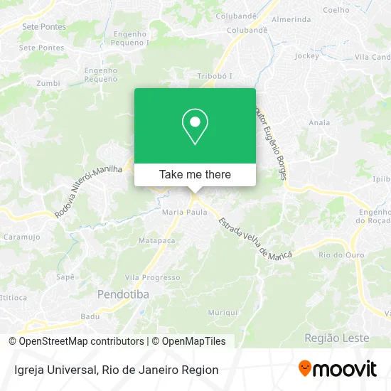 Igreja Universal map