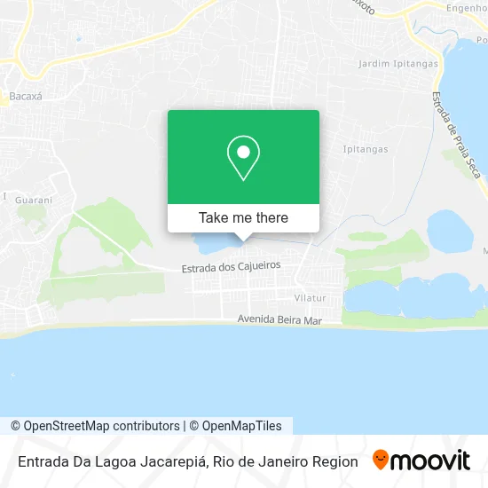 Entrada Da Lagoa Jacarepiá map