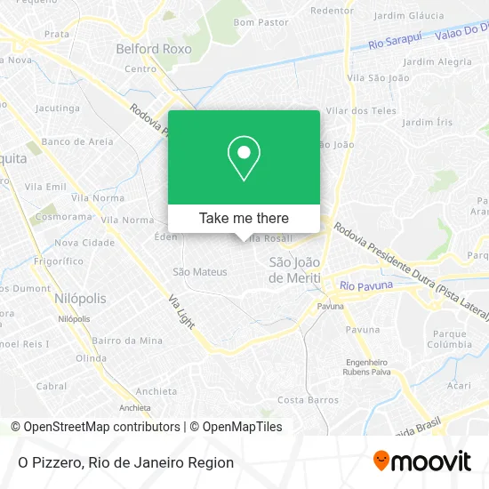 O Pizzero map