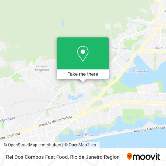 Rei Dos Combos Fast Food map