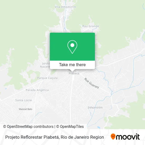 Projeto Reflorestar Piabetá map