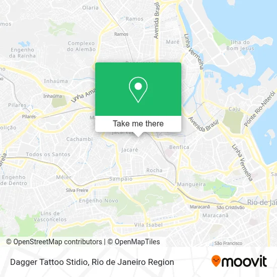 Dagger Tattoo Stidio map