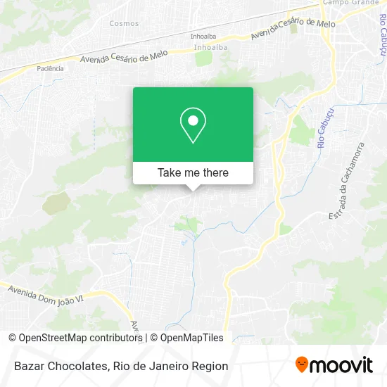 Bazar Chocolates map
