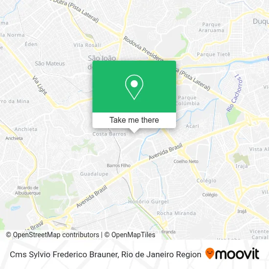 Cms Sylvio Frederico Brauner map