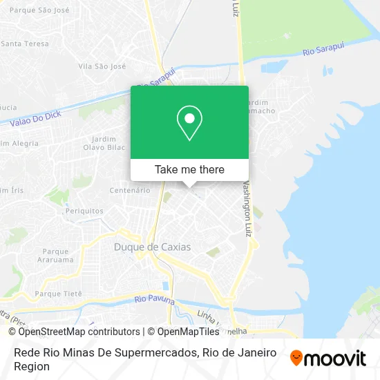 Rede Rio Minas De Supermercados map