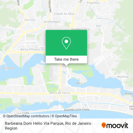 Barbearia Dom Hélio Via Parque map