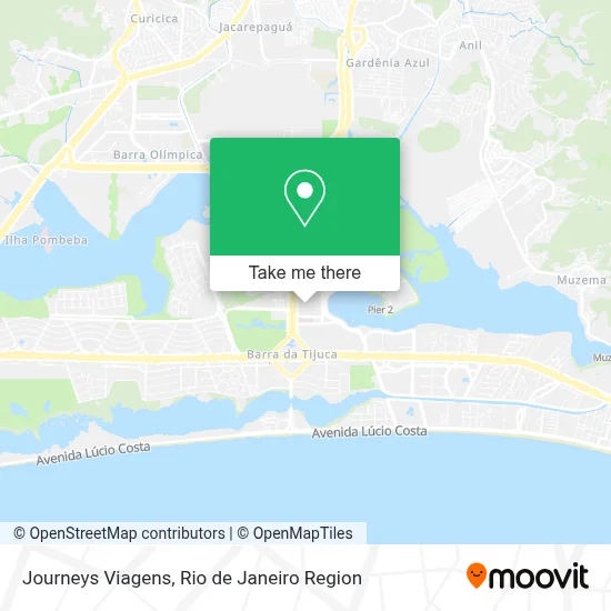 Journeys Viagens map