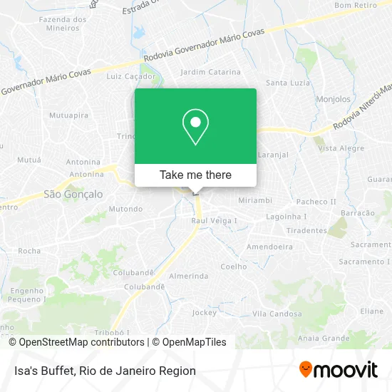 Isa's Buffet map