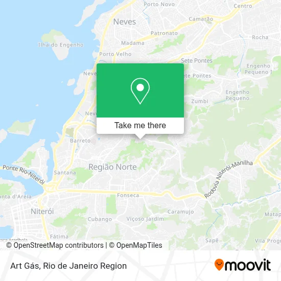 Art Gás map
