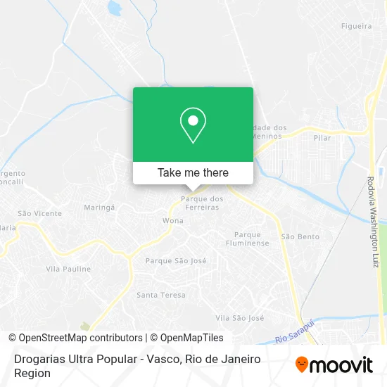 Drogarias Ultra Popular - Vasco map