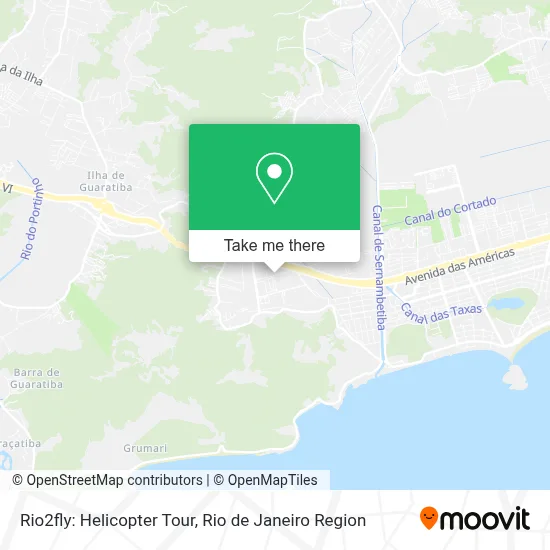 Rio2fly: Helicopter Tour map