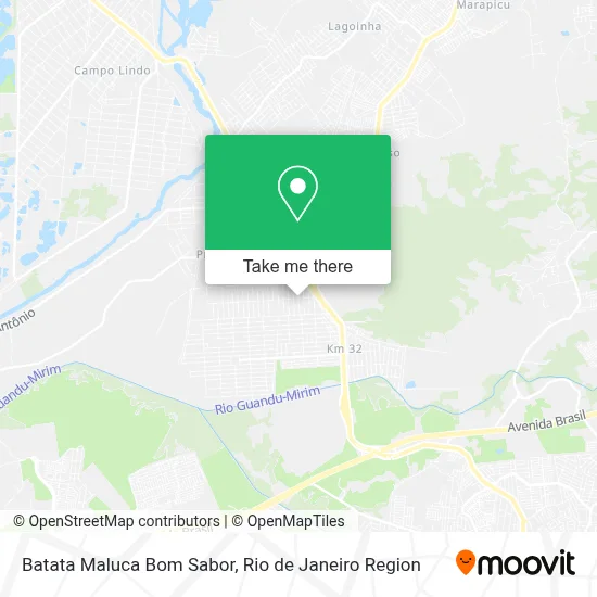Batata Maluca Bom Sabor map