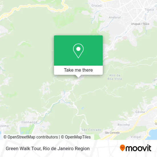 Green Walk Tour map