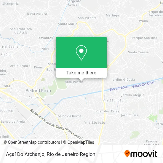 Açaí Do Archanjo map
