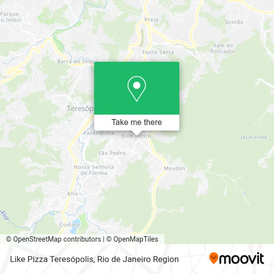 Like Pizza Teresópolis map
