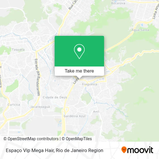 Espaço Vip Mega Hair map