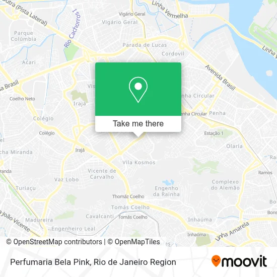 Perfumaria Bela Pink map