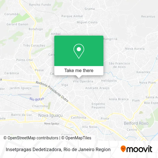 Insetpragas Dedetizadora map