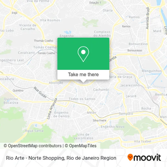 Rio Arte - Norte Shopping map