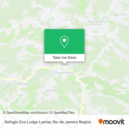 Refúgio Eco Lodge Lumiar map