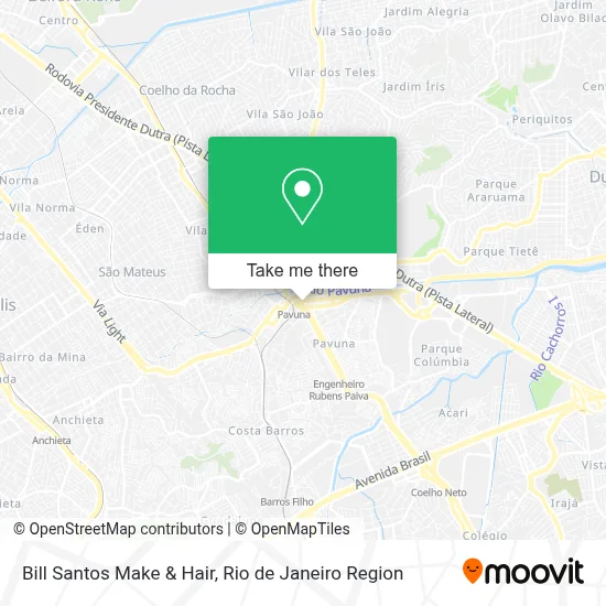 Bill Santos Make & Hair map