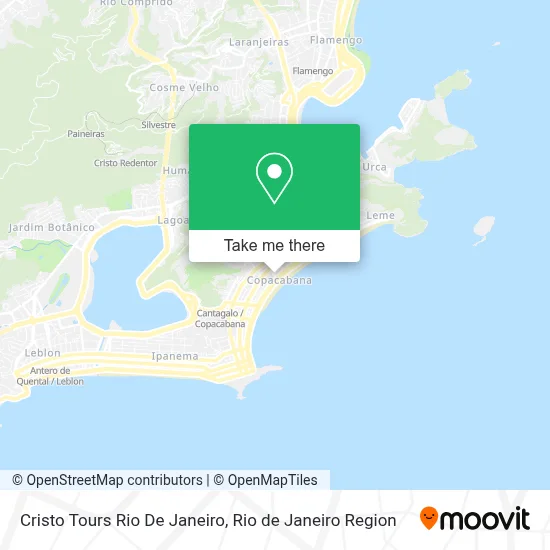 Cristo Tours Rio De Janeiro map