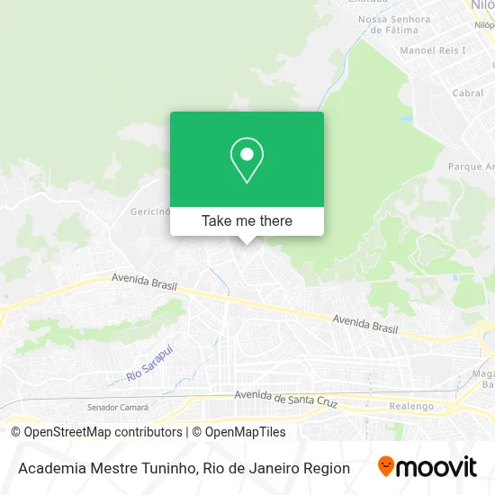 Academia Mestre Tuninho map