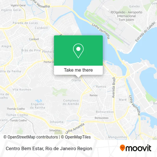 Centro Bem Estar map