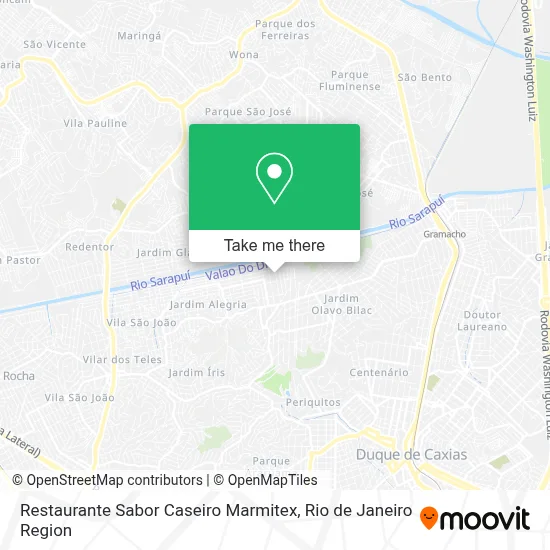 Restaurante Sabor Caseiro Marmitex map