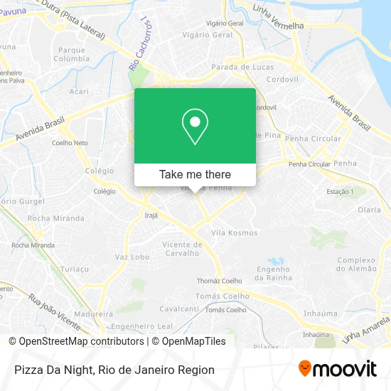 Pizza Da Night map
