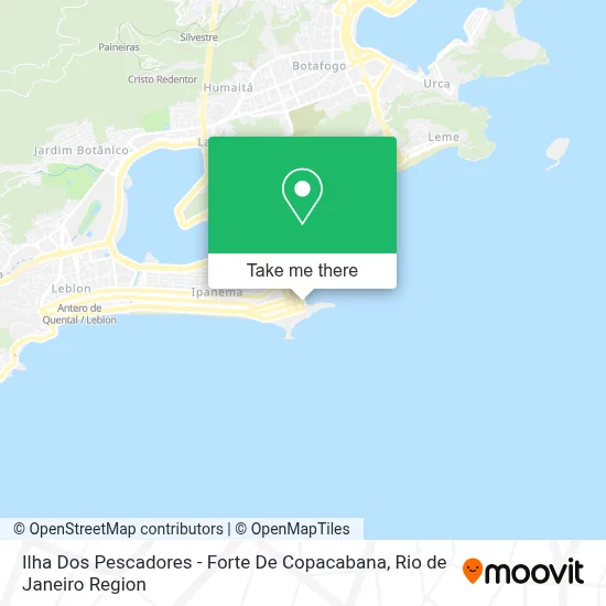 Ilha Dos Pescadores - Forte De Copacabana map