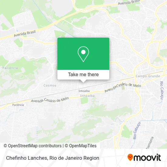 Chefinho Lanches map