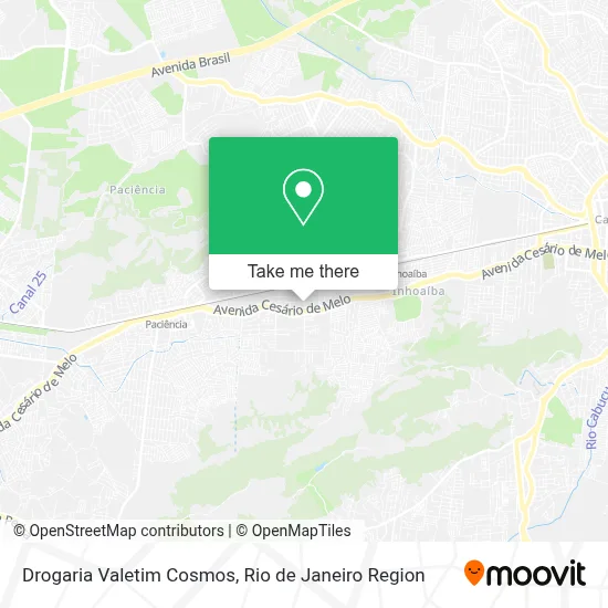 Drogaria Valetim Cosmos map
